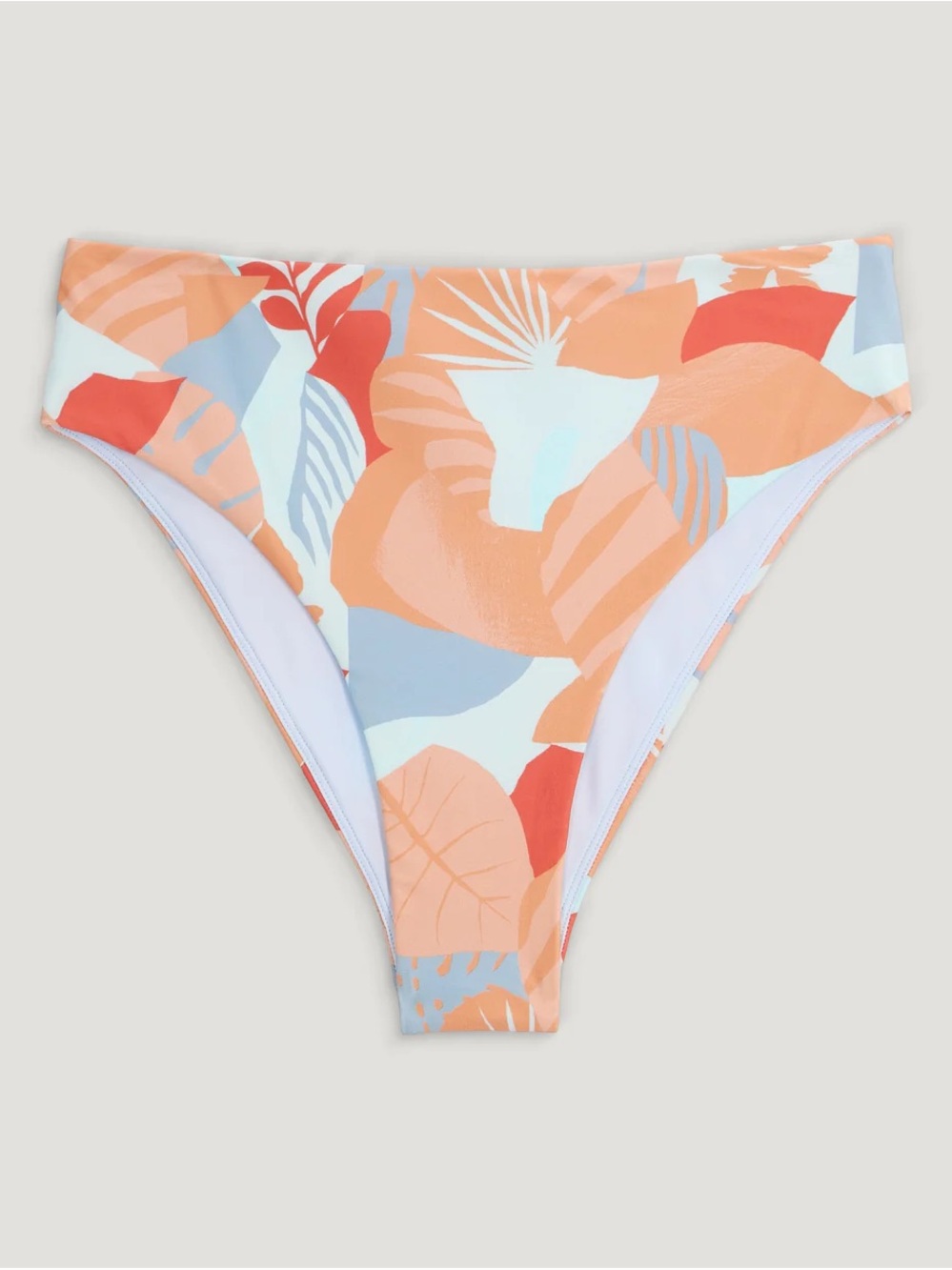 Free Fly Apparel Peach Multi Print High-Cut Bikini Bottom